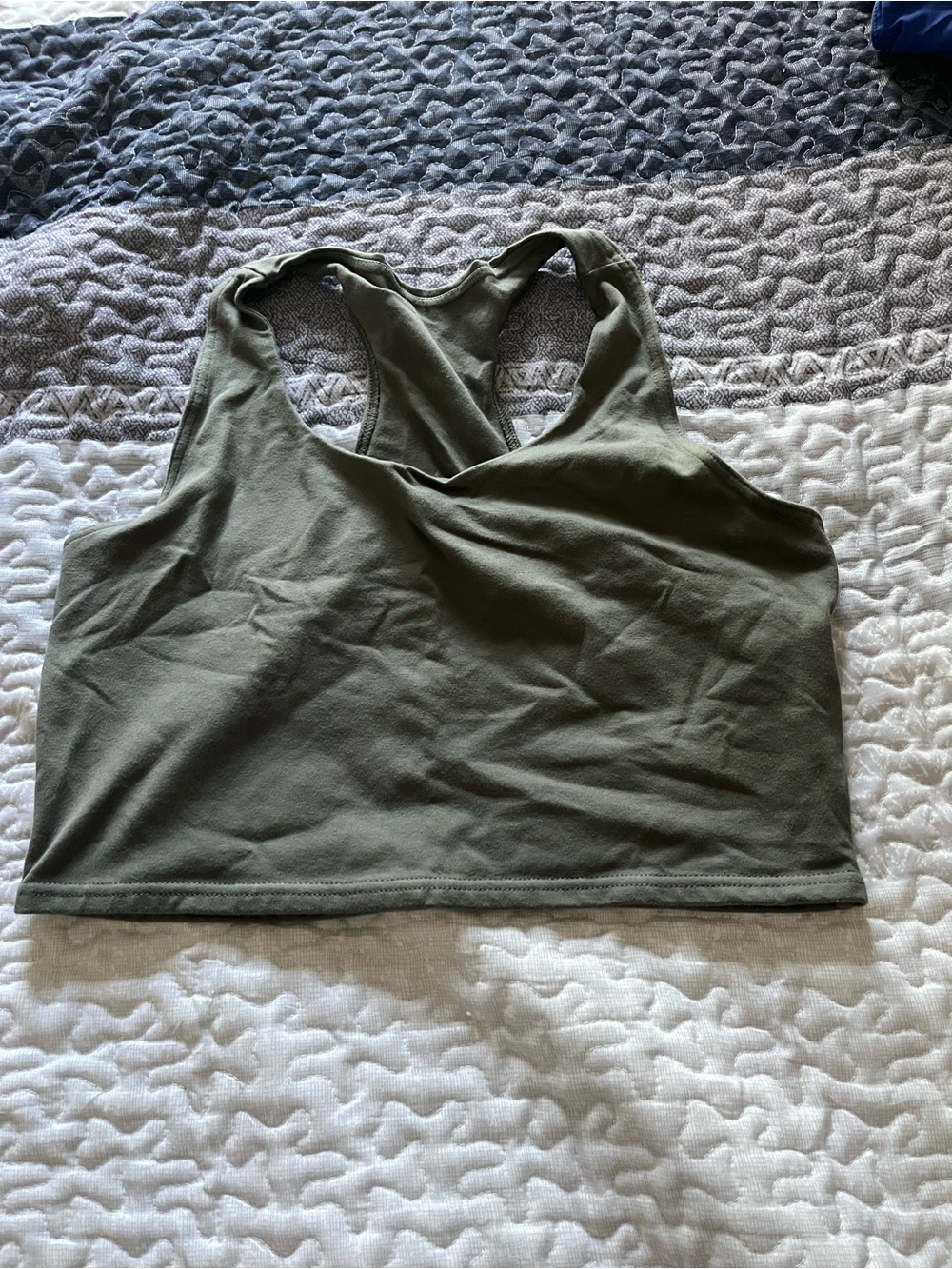 Pact Racerback Crop Top - Grey